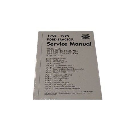 65FTSM Tractor Service Manual Fits Ford 3000 4000 5000 3400 20007000 19651975